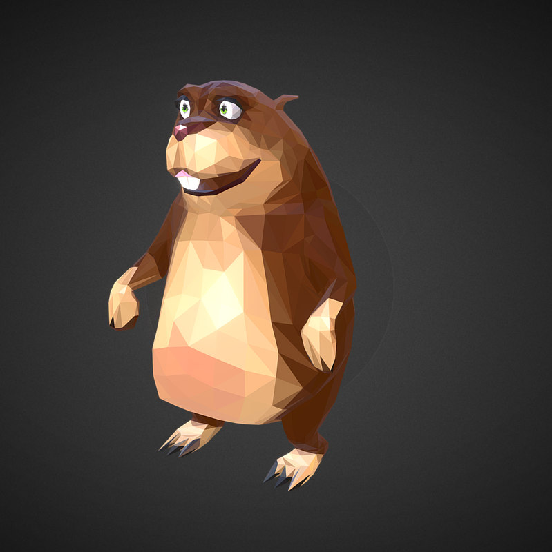 3D gopher cartoon art farm animal - TurboSquid 1266263