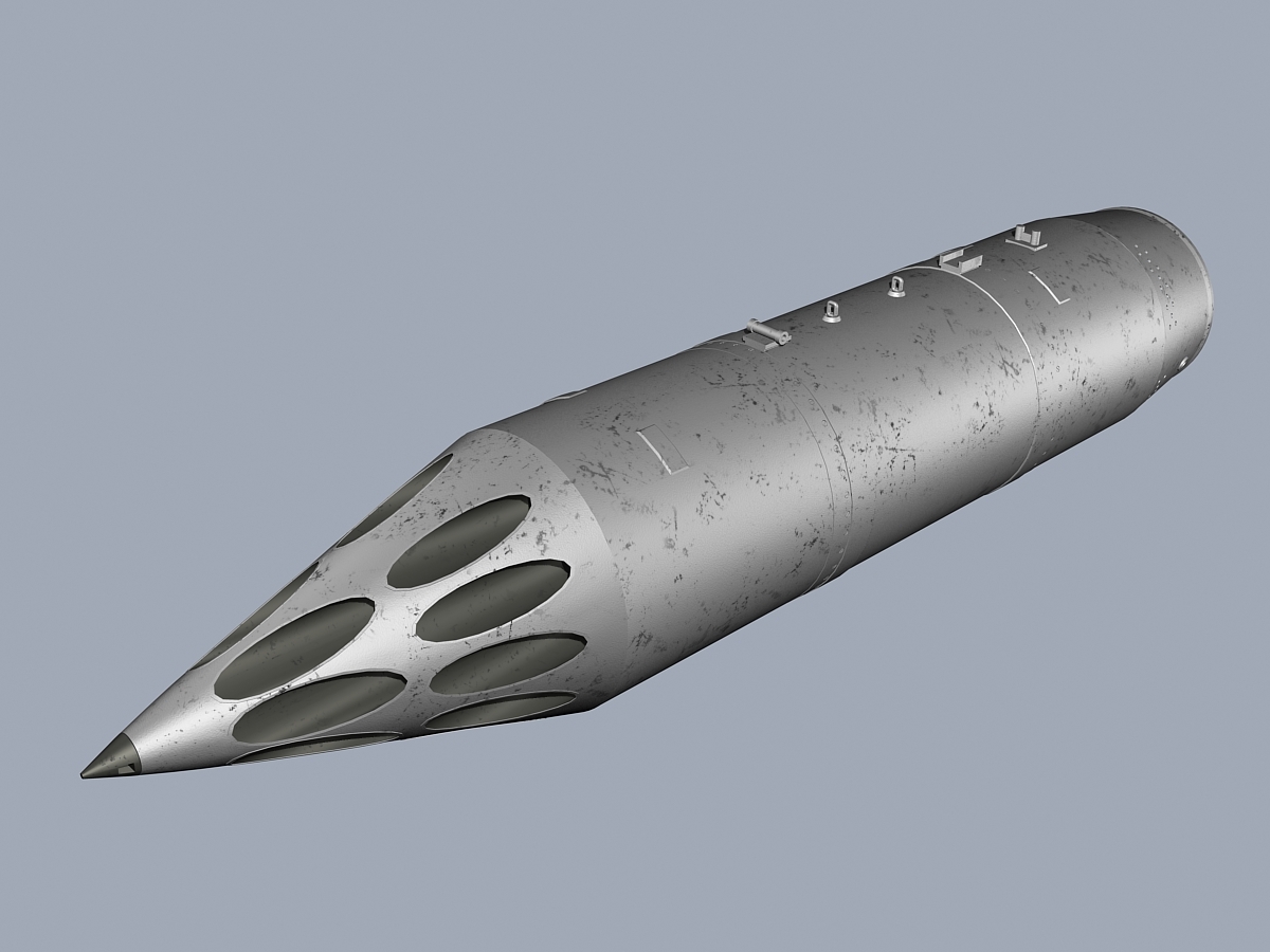 3D rockets pods russian model TurboSquid 1266298