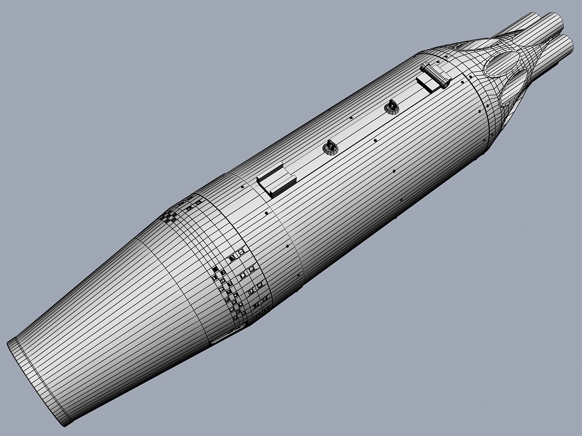 3D Rockets Pods Russian Model - TurboSquid 1266298