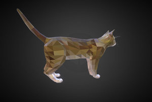 3D model animal cat farm