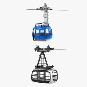 cableway cable way 3D model