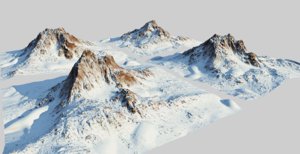 snow mountains 3D