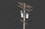 3D telegraph pole model
