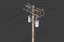 3D telegraph pole model