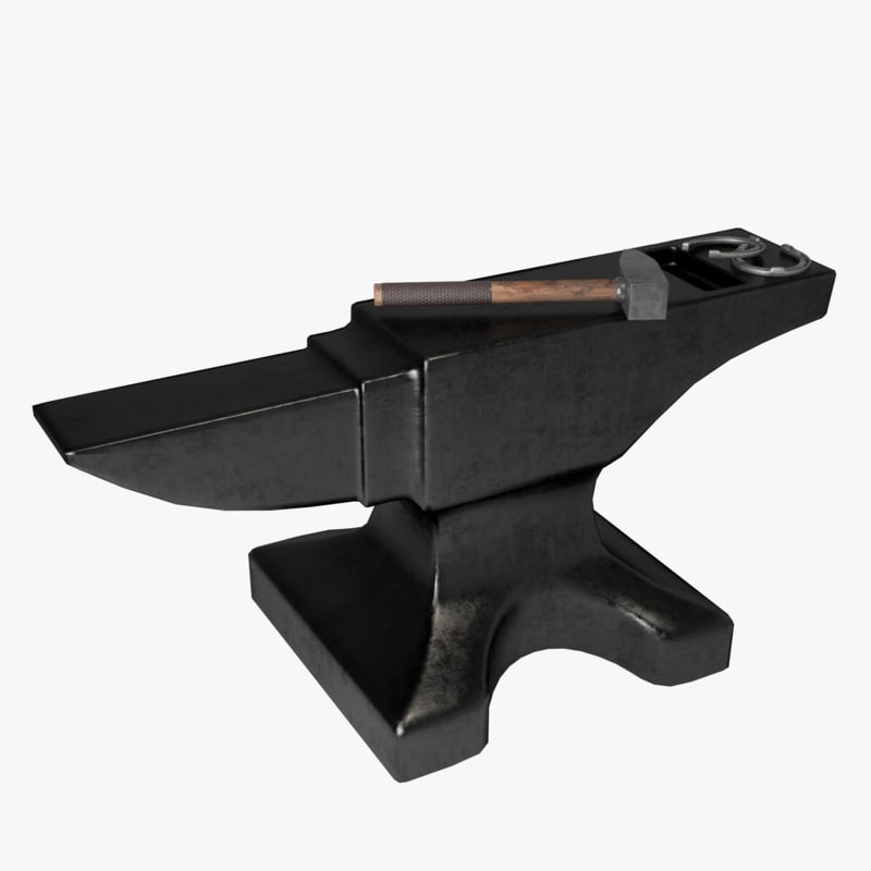 Anvil hammer horseshoe 3D model TurboSquid 1266648