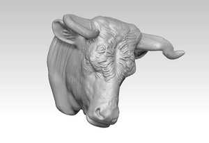 3D bullfight animals bull model
