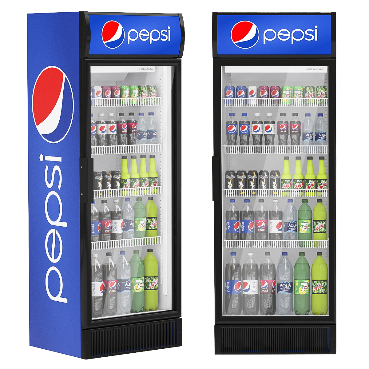 百事可乐冰箱3d模型