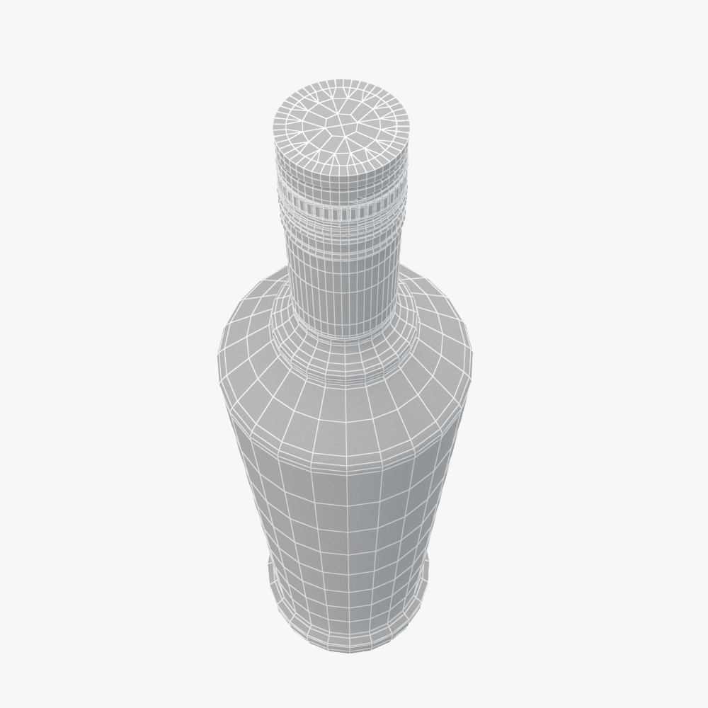 Smirnoff Wodka Flasche 3DModell TurboSquid 1266778