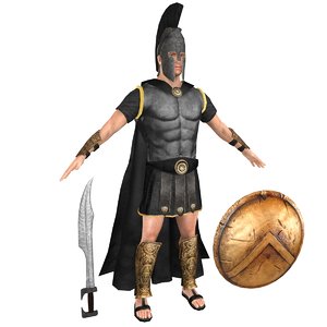 spartan black warrior model