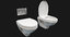3D toilet bowl jacob delafon model