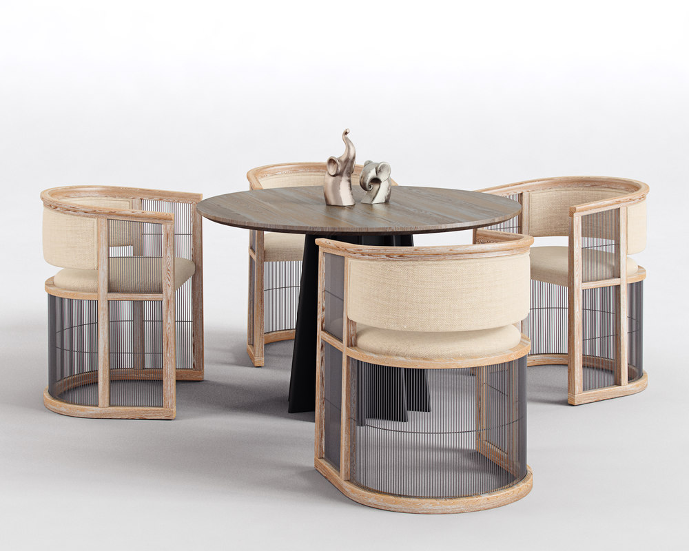 Dining Kaishi Chair Sditch Model Turbosquid 1266979 Dining Kaishi Chair Sditch Model