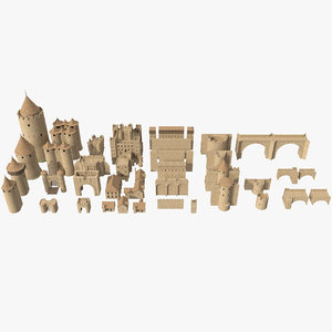 3D kit1 medieval castle