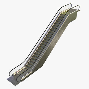 3D escalator walk pbr model