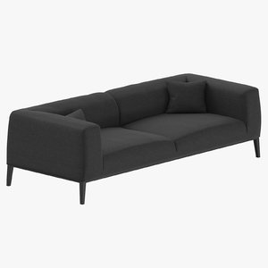 modern 4 seater sofa 3D