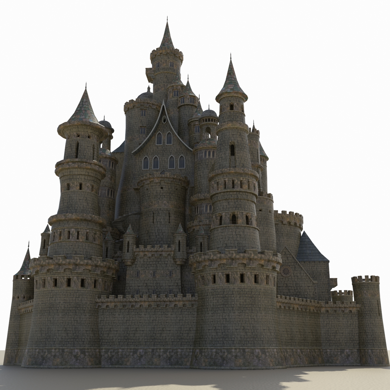 Fantasy medieval castle 3D model - TurboSquid 1267781