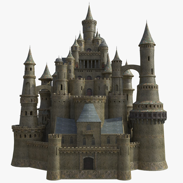 fantasy medieval castle 3D model