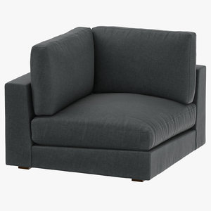 3D modern corner sofa