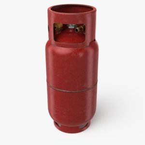 gas cylinder contains 3D model
