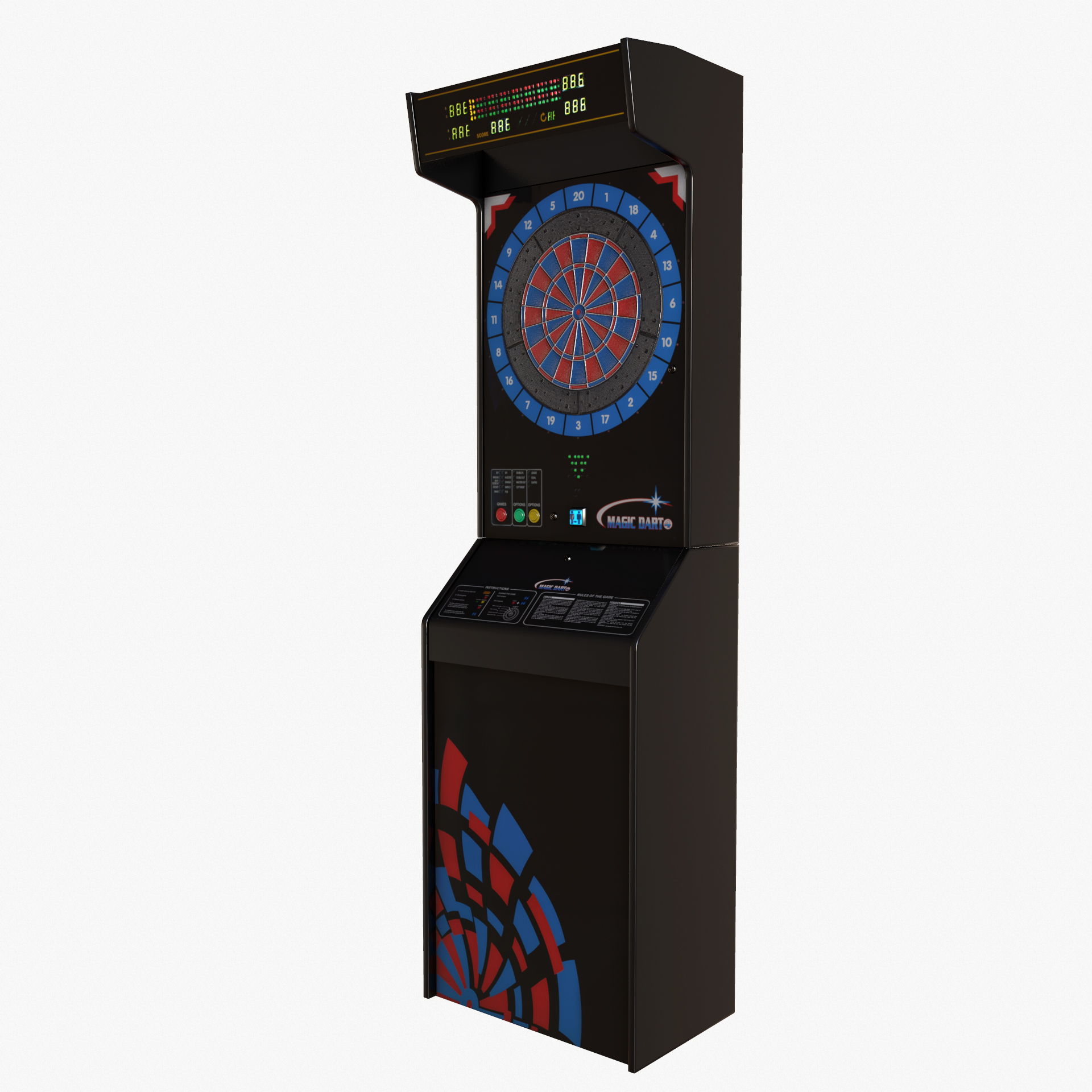 modelo 3d Arcade Dart Board TurboSquid 1268369