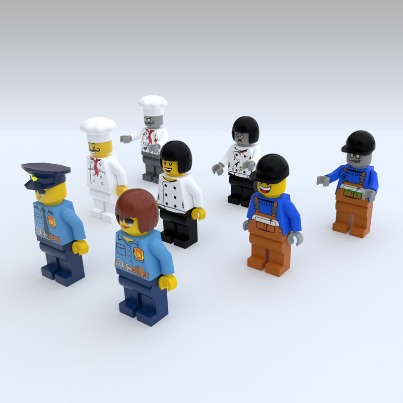 3d lego character