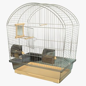 3D realistic bird cage