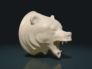 3D bear head