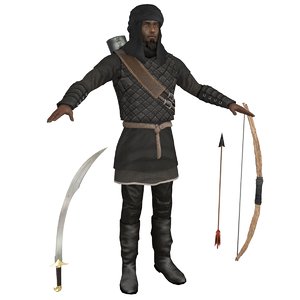 3D archer man bow
