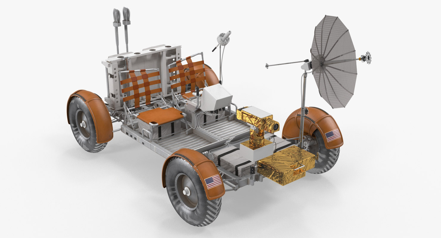 3D model lunar roving vehicle apollo - TurboSquid 1268652