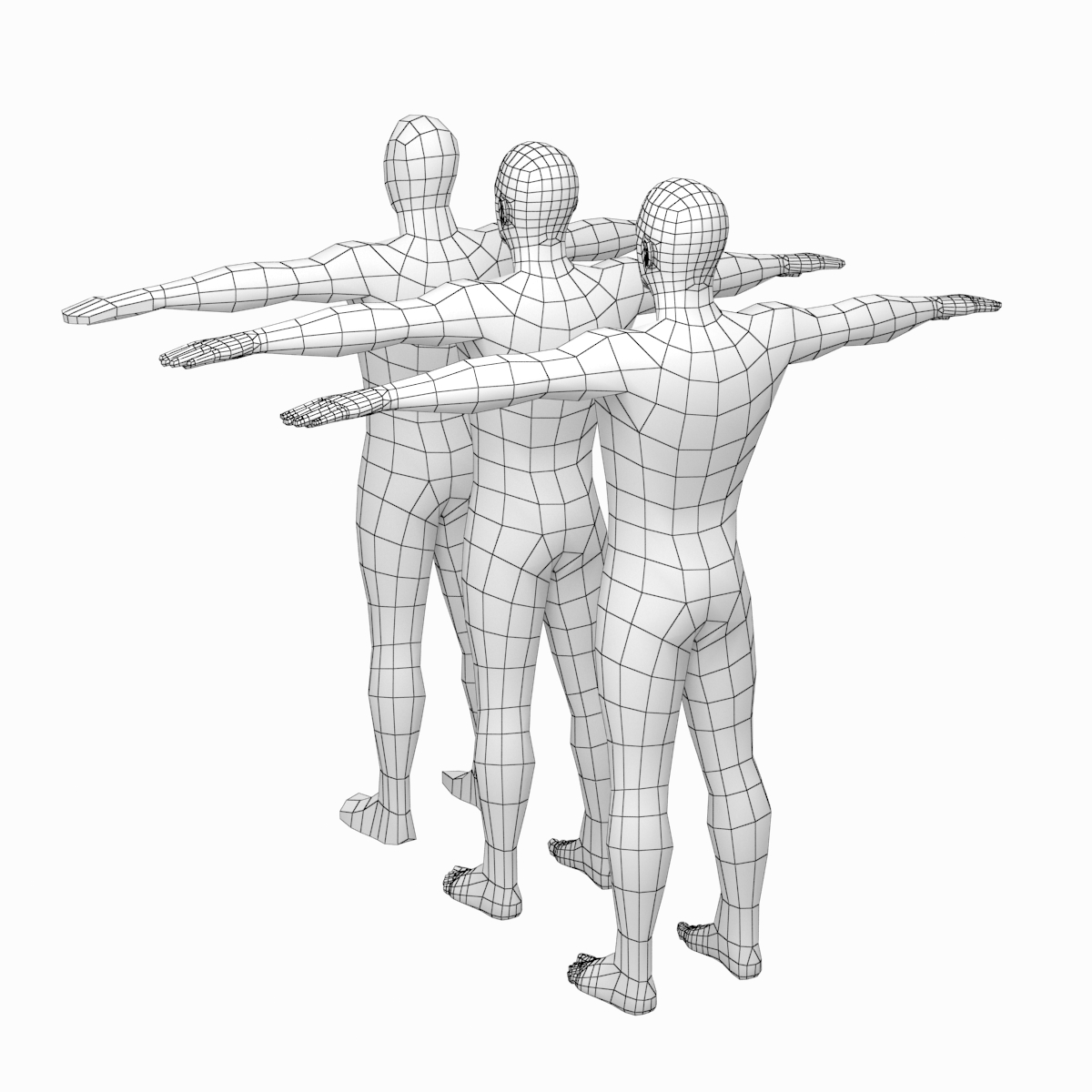 Mesh male body t-pose 3D model - TurboSquid 1268686