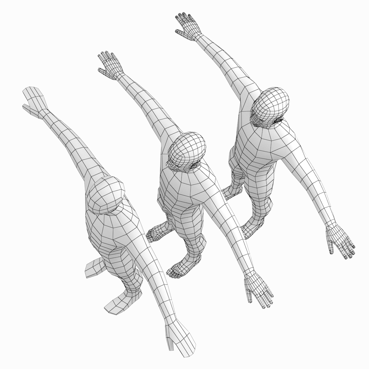 Mesh male body t-pose 3D model - TurboSquid 1268686