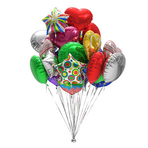 foil balloons 3D model