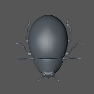 3D cartoon ladybug