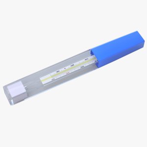3D medical thermometer model
