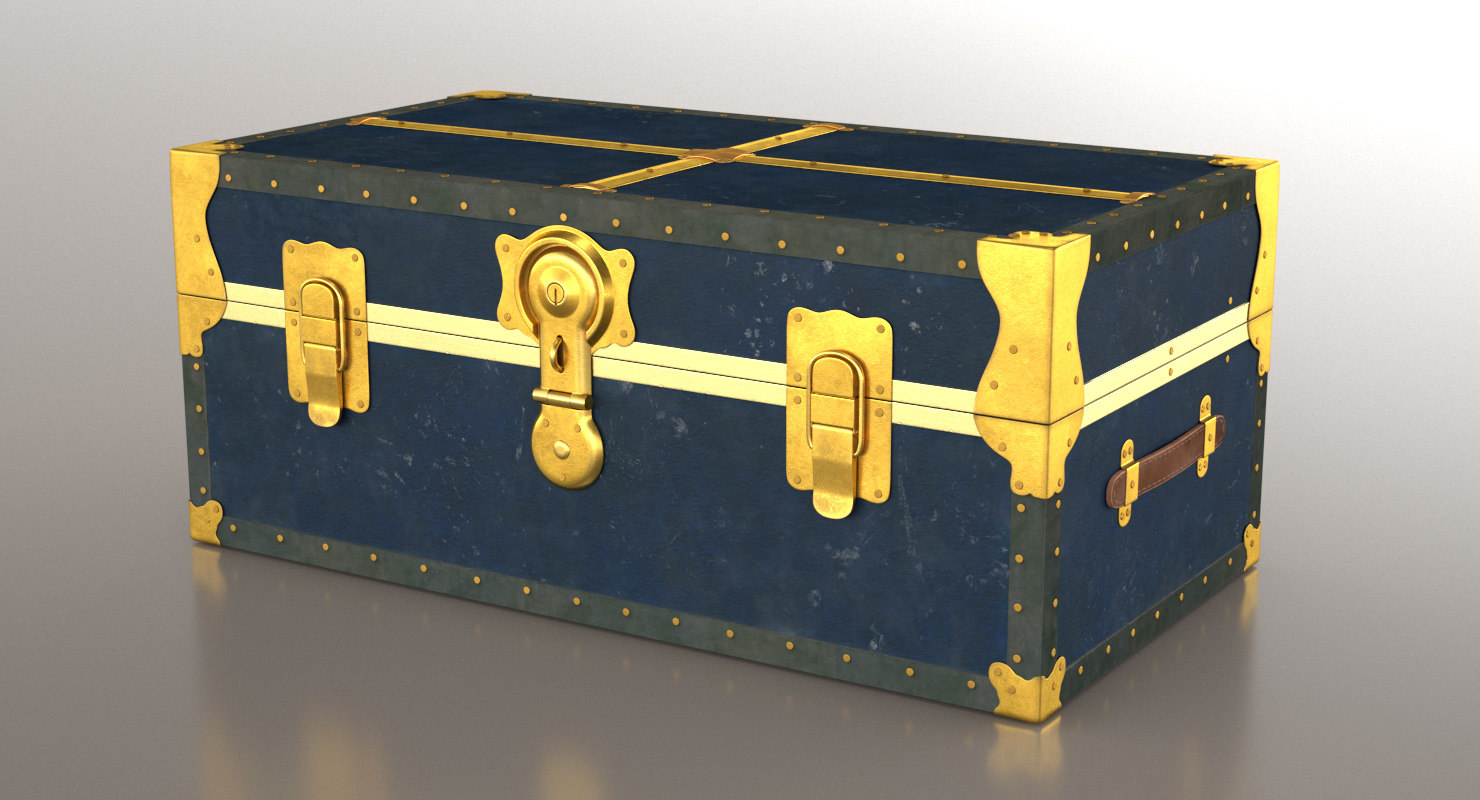 Vintage trunk  3D  model  TurboSquid 1269064