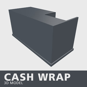 cash wrap 3D model