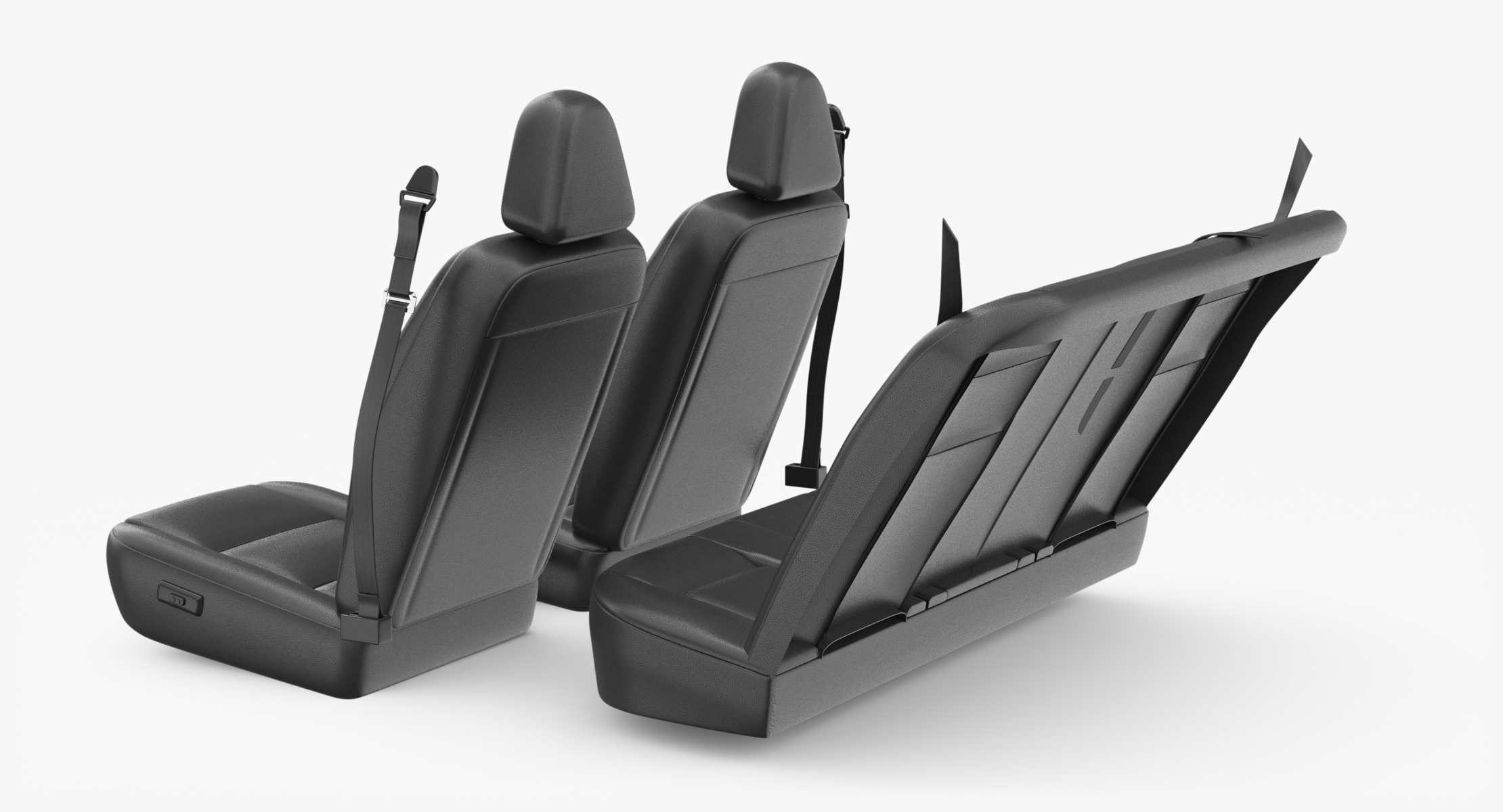 3d car seats set model