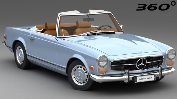 mercedes-benz 280 sl 1963 3D model