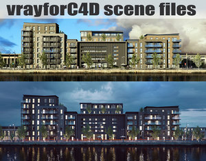 vrayforc4d files - waterfront 3D