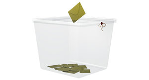 transparent ballot box 3D model