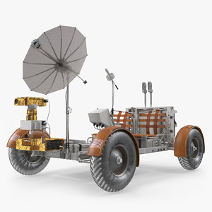 3D lunar roving vehicle apollo model