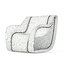 grey white modern armchair 3D model