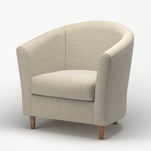 chair fabric armchair 3D model