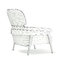 white leather armchair model