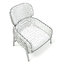 white leather armchair model