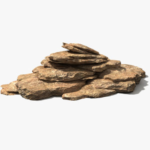 rock pile sandstone limestone 3D model