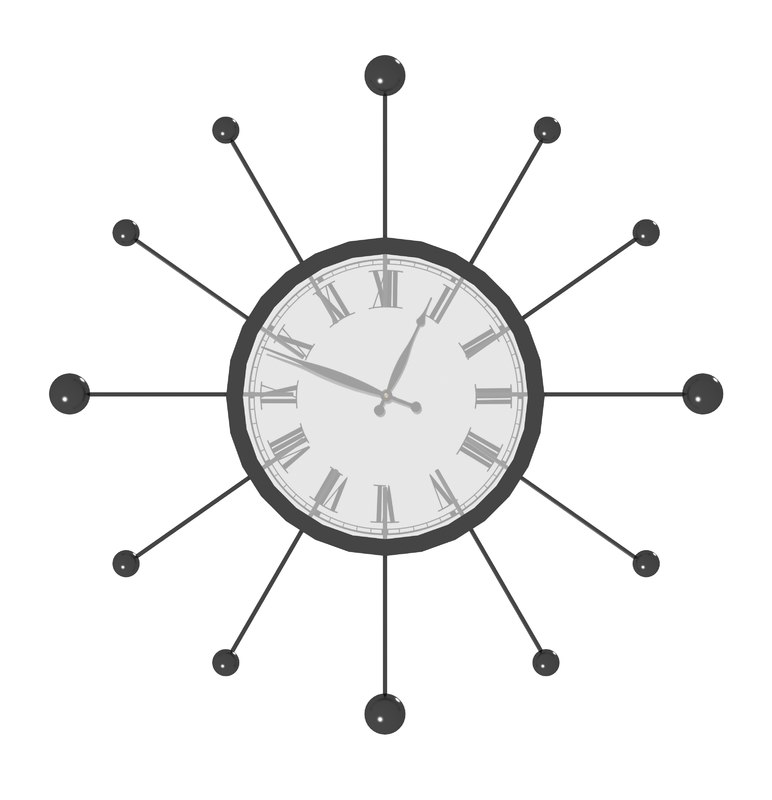 3d clock model