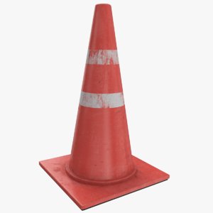 road cone 3D model
