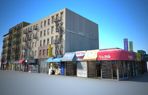 3D new york buildings east model