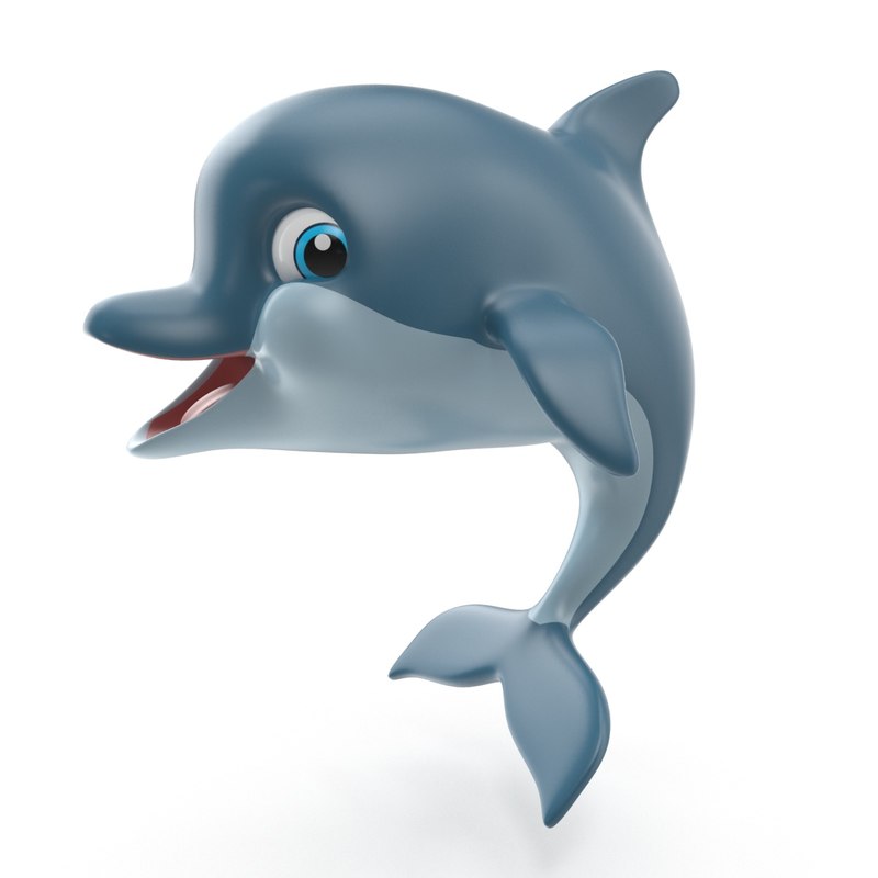 Cartoon dolphin 3D - TurboSquid 1270138