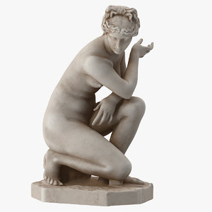 crouching venus statue model
